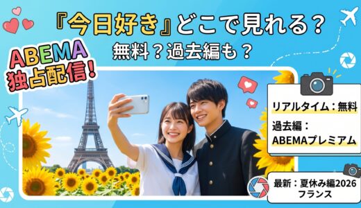 『今日好き』はどこで見れる？ABEMA独占の理由と無料で見る方法・最新「夏休み編2026」情報