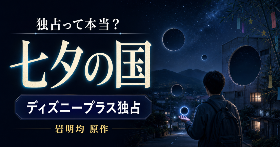 「七夕の国」はディズニープラス独占って本当？岩明均原作のSFサスペンス